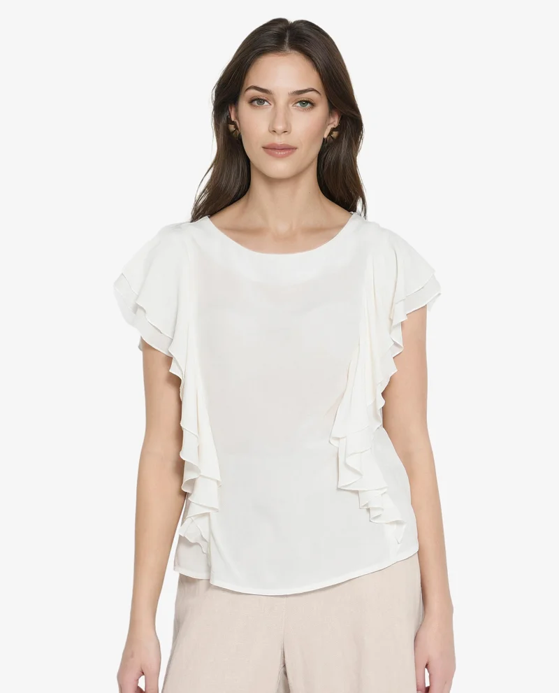 Rareism Women's Round Neck Top