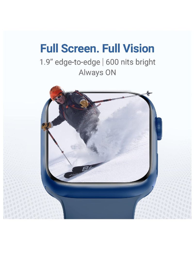 Zoom Plus Bluetooth Calling Full Touch Display Multi-Function Smartwatch For Men & Women Blue - Image 2