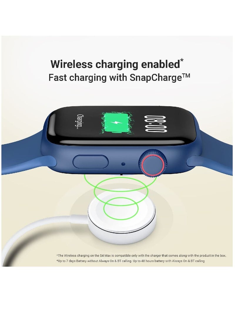 Zoom Plus Bluetooth Calling Full Touch Display Multi-Function Smartwatch For Men & Women Blue - Image 4
