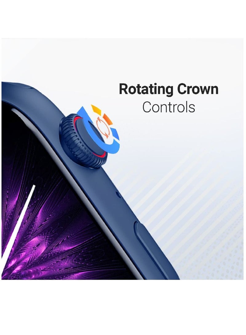 Zoom Plus Bluetooth Calling Full Touch Display Multi-Function Smartwatch For Men & Women Blue - Image 3