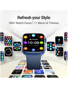 Zoom Plus Bluetooth Calling Full Touch Display Multi-Function Smartwatch For Men & Women Blue  - Image 5