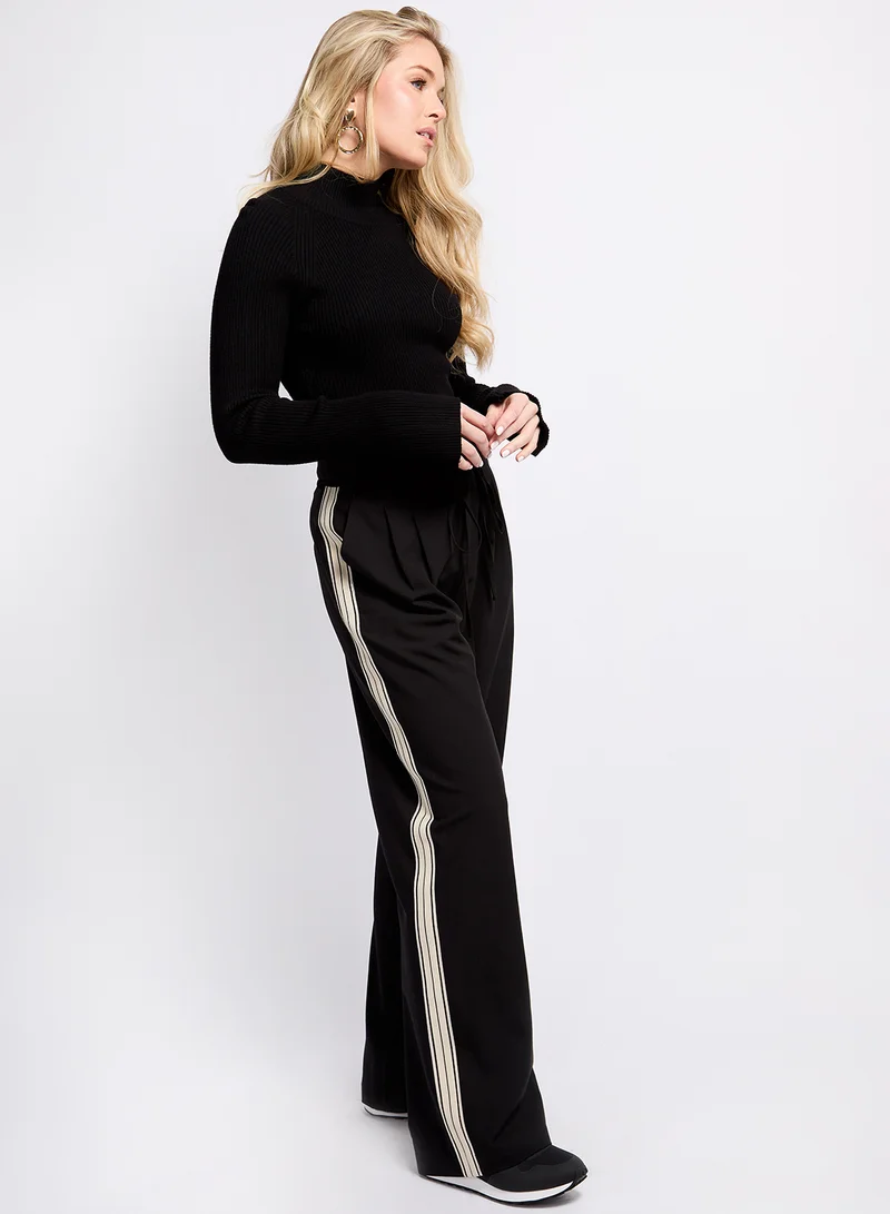 Little Mistress Contrast Side Striped Pants