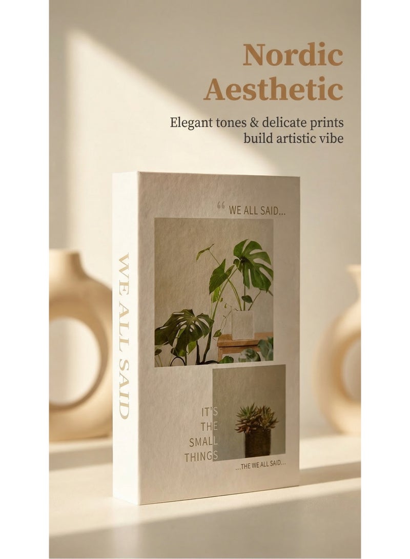 NIBEMINENT 3 Pcs Decorative Faux Books for Home Decor – Modern Fake Books for Coffee Table, Bookshelf & Bedroom, Stacked Book Set for Aesthetic Decor - Image 5