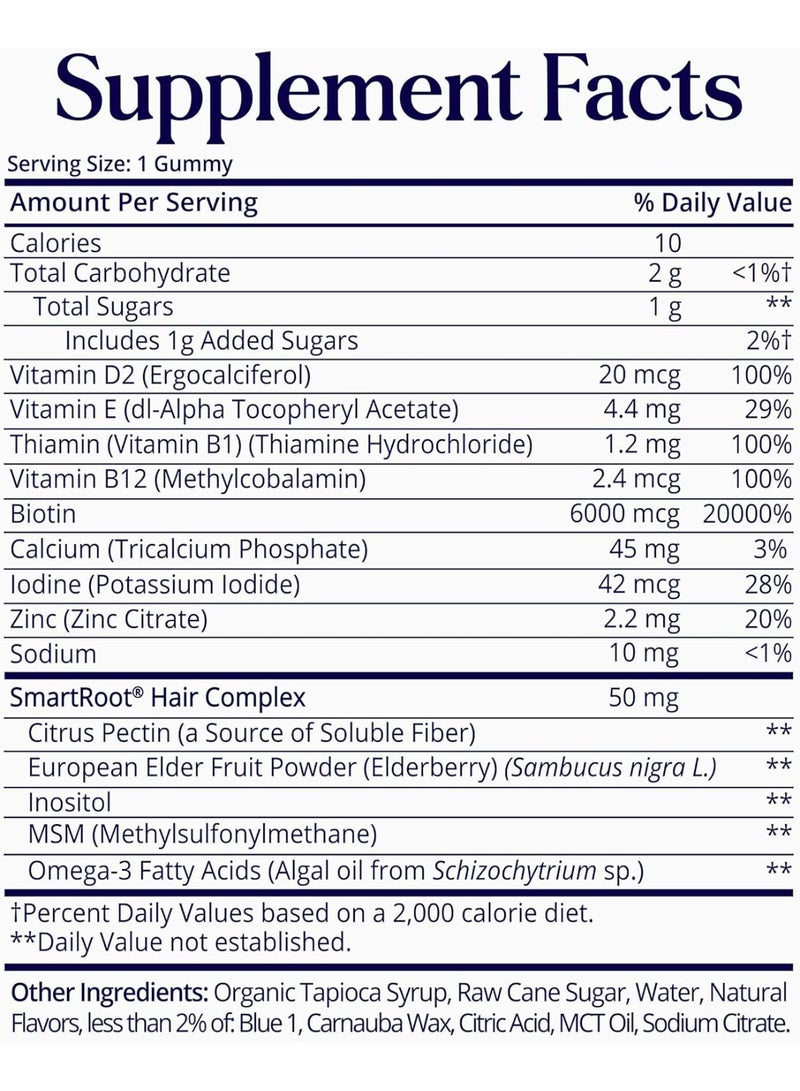 SugarbearPRO فيتامين شعر جومي 35 يوم إمداد، قوة إضافية من البيوتين - Image 2