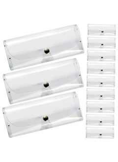 Transparent Glasses Case Travel Glasses Case Sunglasses Case for Men Hard Case Glasses Hard Case Hard Sunglasses Case Eyeglass Case Man Plastic Box Universal, 7pcs Transparent Glasses Case