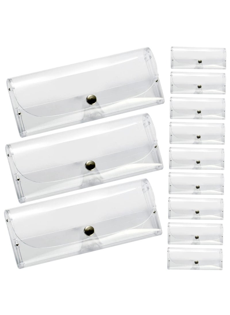 SYOSI - Transparent Glasses Case Travel Glasses Case Sunglasses Case for Men Hard Case Glasses Hard Case Hard Sunglasses Case Eyeglass Case Man Plastic Box Universal, 7pcs Transparent Glasses Case - Image 1