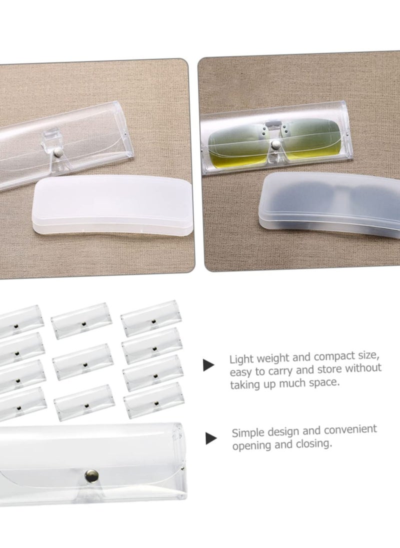 SYOSI - Transparent Glasses Case Travel Glasses Case Sunglasses Case for Men Hard Case Glasses Hard Case Hard Sunglasses Case Eyeglass Case Man Plastic Box Universal, 7pcs Transparent Glasses Case - Image 1