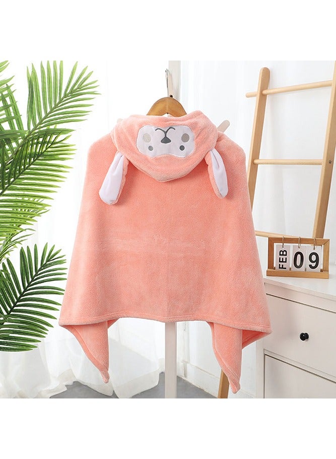 Hooded Baby Towel, Kids Bath Towels with Hood Blanket Bathrobe Coral Fleece Bathrobe for Boys Girls  - Image 4