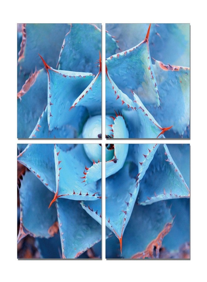 Go Hooked MDF Multiple Panels Wall Decor (22.86 cm x 1 cm x 22.86 cm, Set of 4, Mdf4Sb-61112)