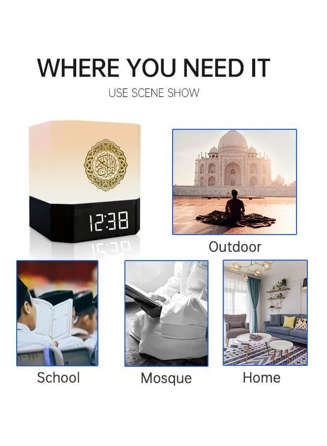 Equantu Touch Lamp Azan Clock Quran Cube Speaker QB303 - Image 4