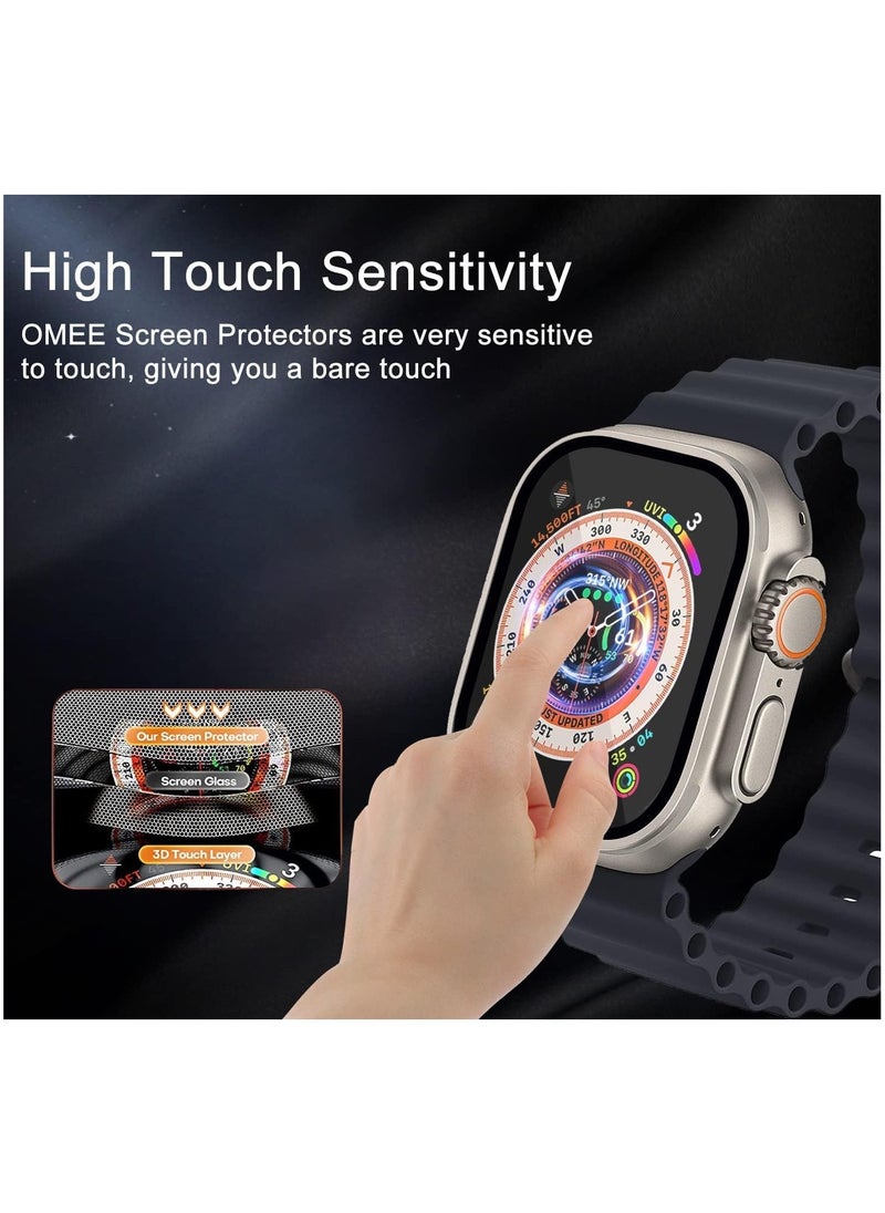 Generic - 6 pieces of screen protection compatible with the Apple Watch Ultra / Ultra 2, size 49 mm - Image 1