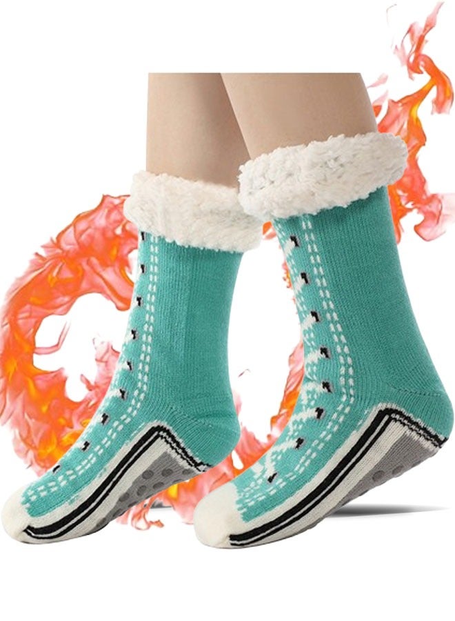 VUCATIN 1 Pair Ultra-Thick Cashmere Slipper Home Socks Cashmere Slipper Home Socks Cashmere Slipper Socks for Women - Image 1