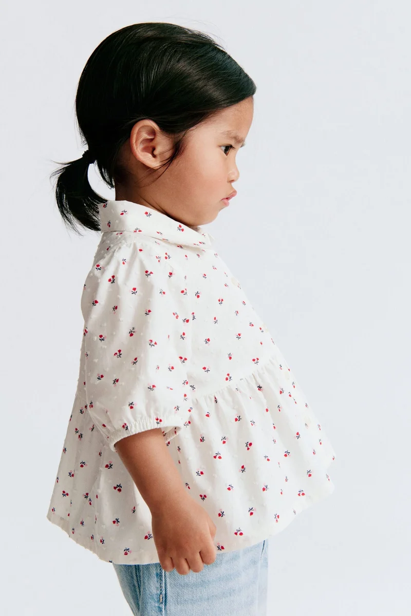 H&M Flared cotton blouse