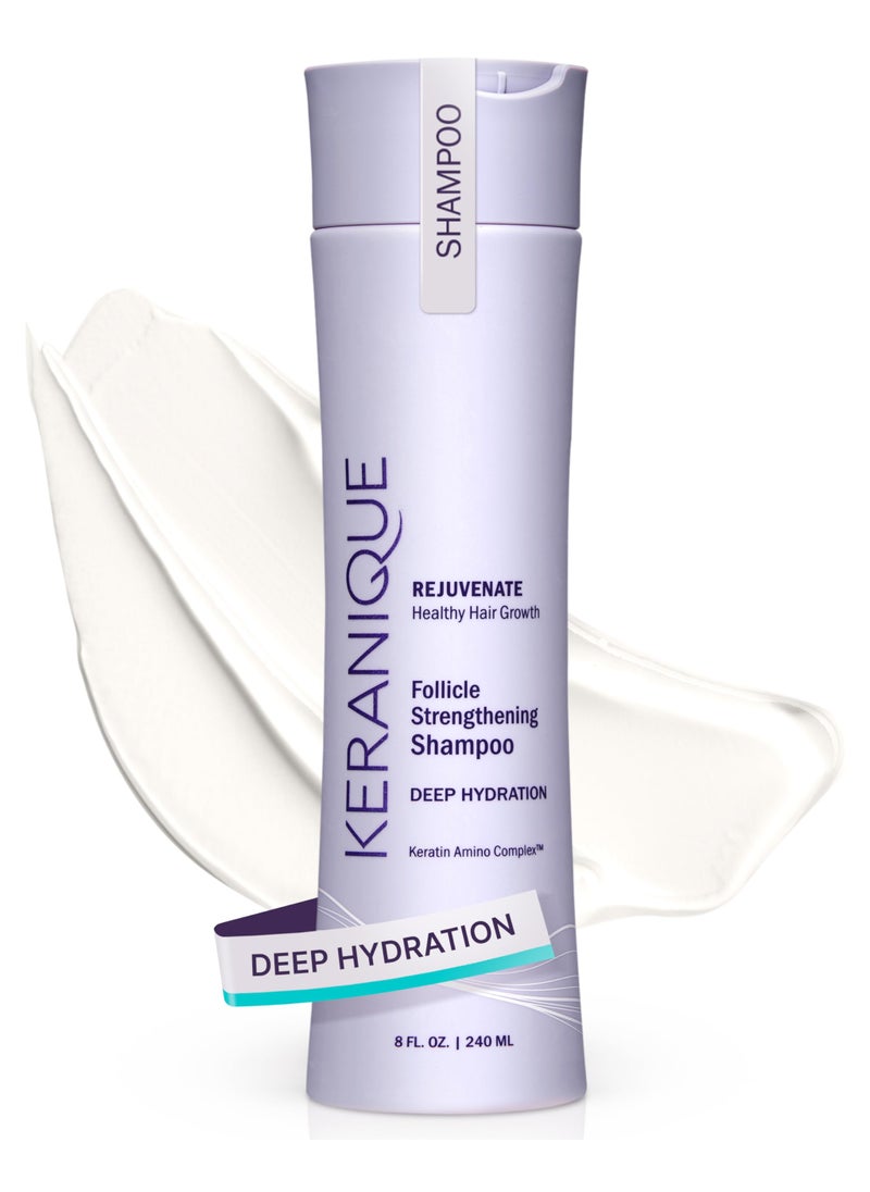 Keranique Keranique Deep Hydration Scalp Stimulating Shampoo for Thinning Hair, 8 Fl Oz 