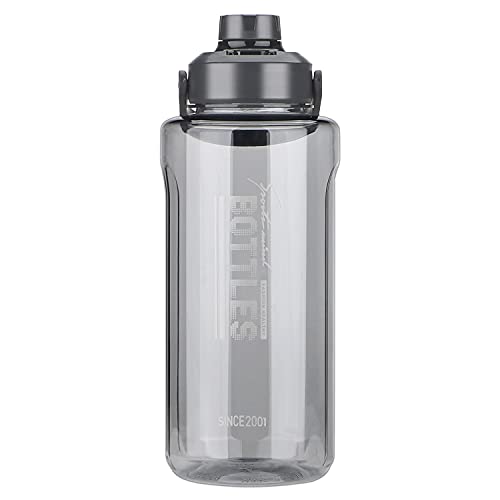 Olerd Half Gallon/64oz Water Bottle With Handle, Leak proof with removable strainer, BPA Free Fitness 2L Sports Water Jug, ensure You Drink Enough Water Daily for Gym and Outdoor Sports(Grey) - Image 3