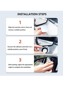 Oasisgalore 2 PCS Adjustable Blind Spot Mirror, Rectangle HD Glass Frameless Convex Lens for All Universal Vehicles Car  - Image 4