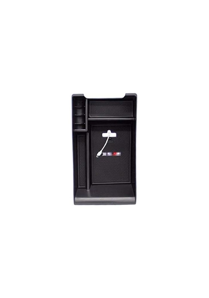 RED WOLF Armrest Container Organizer Storage Box Center Console Tray Glove Pallet for 2014-2016 BMW X5 X6