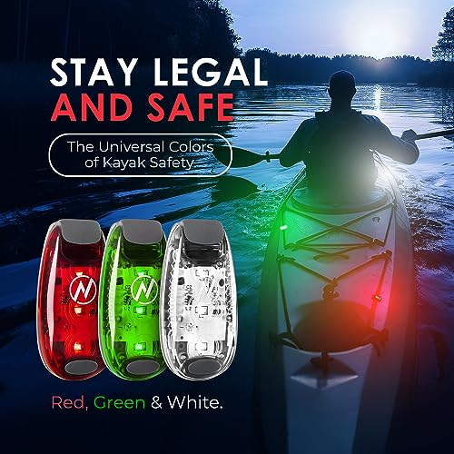 Apace Vision KayaLuma LED Kayak Lights 3 Pack Clip On IPX5 Waterproof Marine Navigation Lights for Night Kayaking Canoeing Boating Fishing High Visibility Kayak Accessories - Image 3