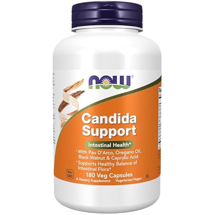 NOW Foods - Candida Support - 180 Vegetarian Capsules (Pack of 1) - Image 1