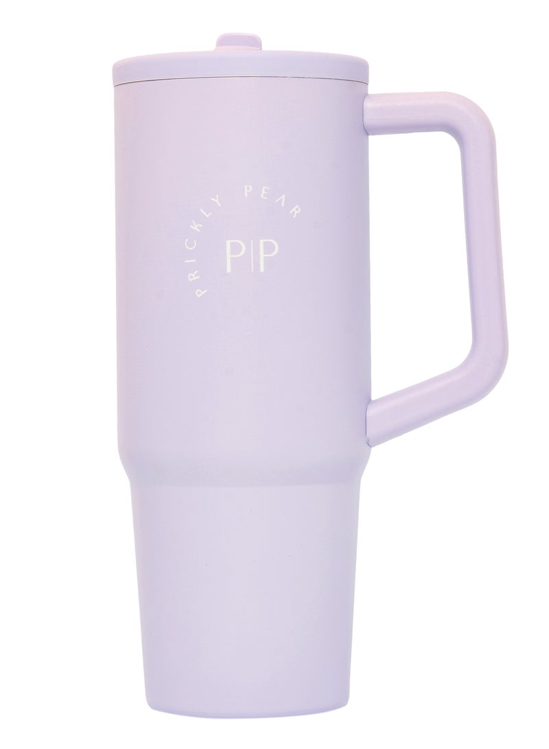 Prickly Pear Stainless Steel 40 Oz Hydrator 2.0 Water Bottle Lilac Logo - Image 2