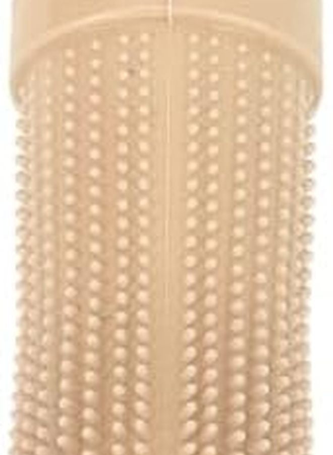 AYNEFY 360 Degree Food Grade Silicone Pet Finger Toothbrush for Dogs and Cats Beige - Image 5