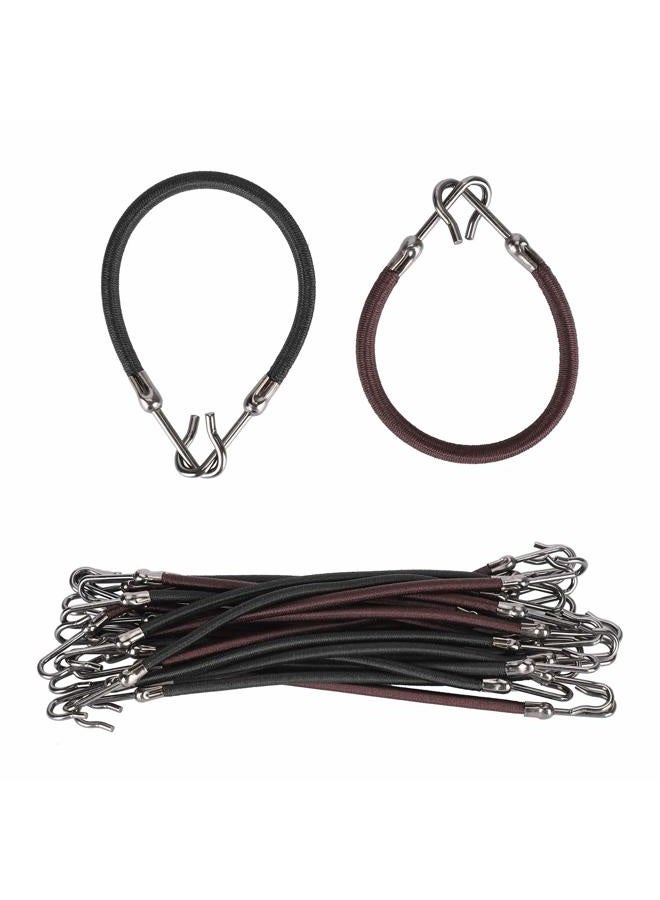 Brrnoo Open Ponytail Hooks, Ladies Hooks, Hair Clips, Elastic Headbands, Ponytail Holders, Hair Accessories, Elastic Rubber Bands, Multi-Function Tying Data Cables (20 Pieces) - Image 1