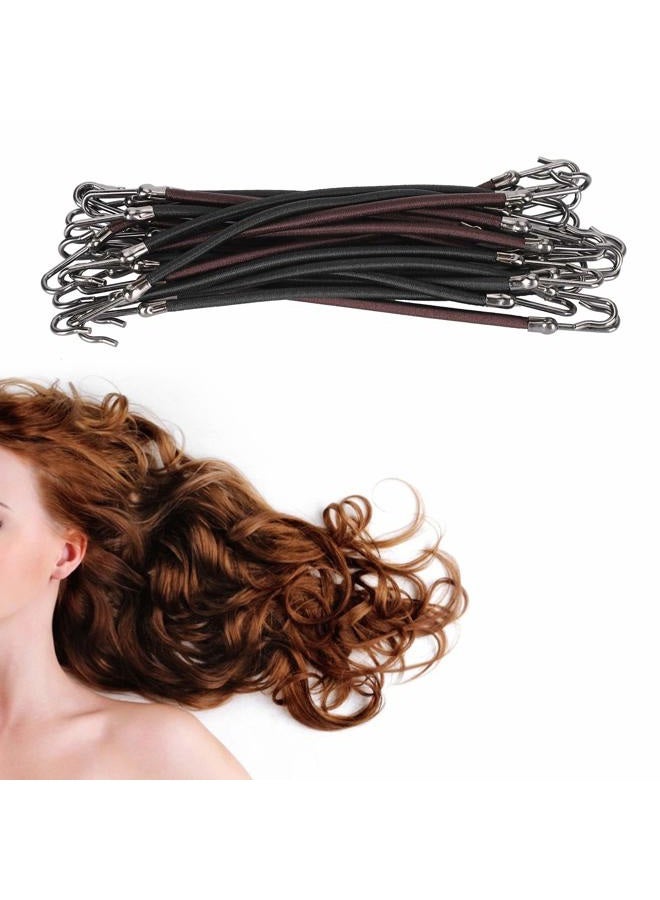 Brrnoo Open Ponytail Hooks, Ladies Hooks, Hair Clips, Elastic Headbands, Ponytail Holders, Hair Accessories, Elastic Rubber Bands, Multi-Function Tying Data Cables (20 Pieces) - Image 3