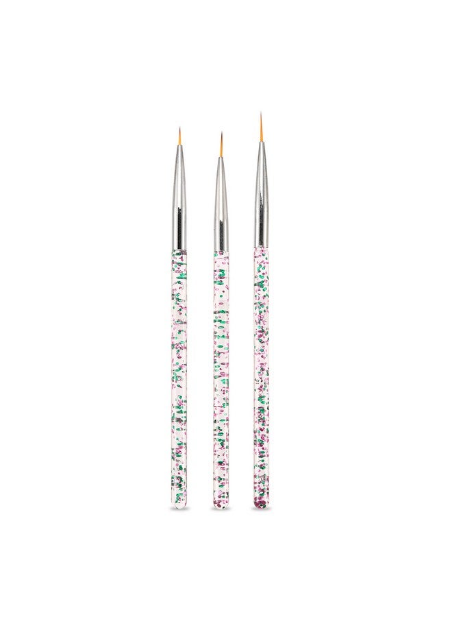 LWBTOSEE Nail Ombre Brush Nail Art Painting Pen Brush UV Gel Polish Gradient Color Rhinestone Crystal Pen UV Gel Brushes Painting Tools (Silver) - Image 5