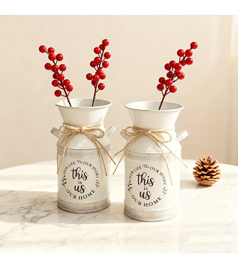 1PC American Country Style Hemp Rope Vase for Home Flower Arrangement Decoration - Image 1