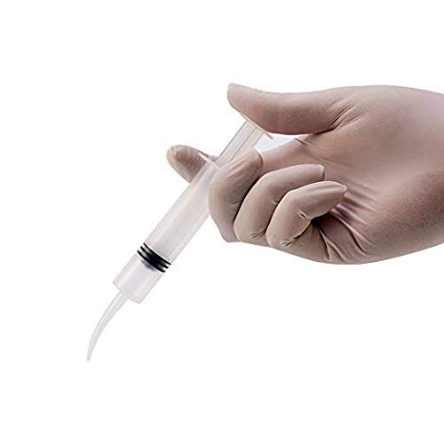 Sage Square 10pcs Disposable Dental Irrigation Utility Syringe with Curved Tip for Dental Care - Image 3