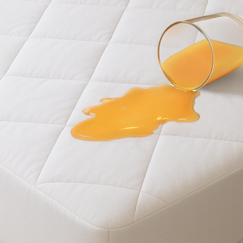 Niagara Sleep Solution 100% Waterproof Cotton King Mattress Protector - 360 Pad Protection Against Spills, Stains & Accidents for Parents & Pet Owners - Noiseless & Cooling Quilted Top - Image 1