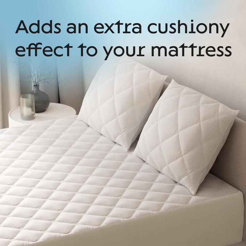 Niagara Sleep Solution 100% Waterproof Cotton King Mattress Protector - 360 Pad Protection Against Spills, Stains & Accidents for Parents & Pet Owners - Noiseless & Cooling Quilted Top - Image 4