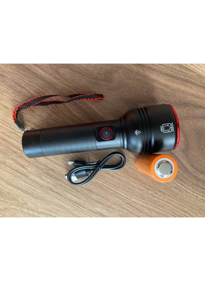 Tarez OR-2208 Powerful LED Flashlight Adjustable Light 2000 Lumen Hunting Flashlight  - Image 3