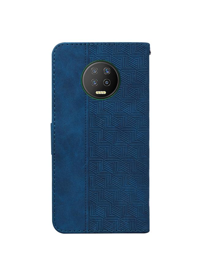 اس-توب جراب لهاتف Infinix Note 7 X690 مصنوع من الجلد المنقوش هندسيًا - Image 3