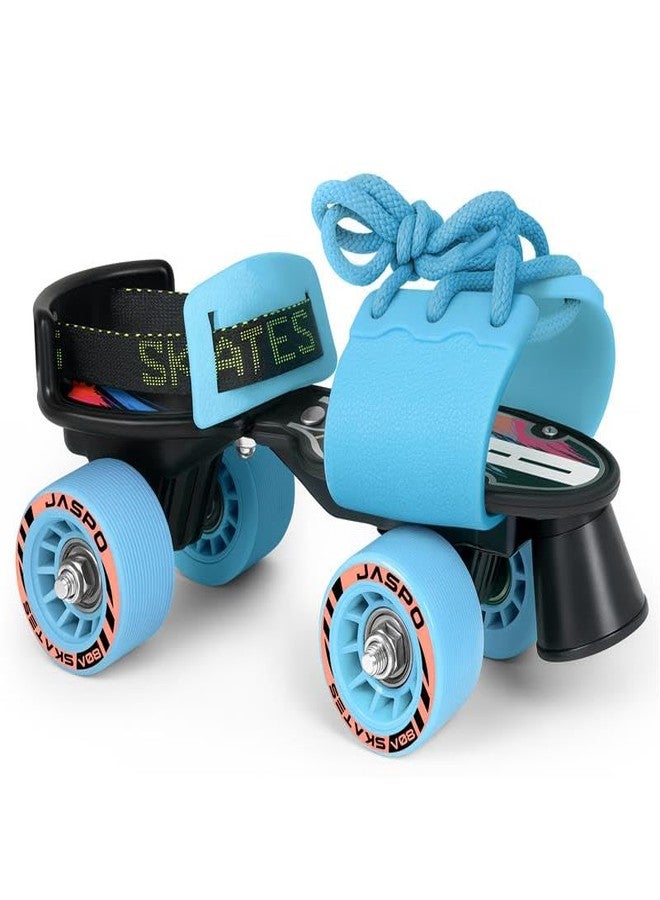 jaspo Kids G-Force Adjustable Senior Roller Skates Outdoor Wheel Blue (6-14 Years Age Group) - Image 1