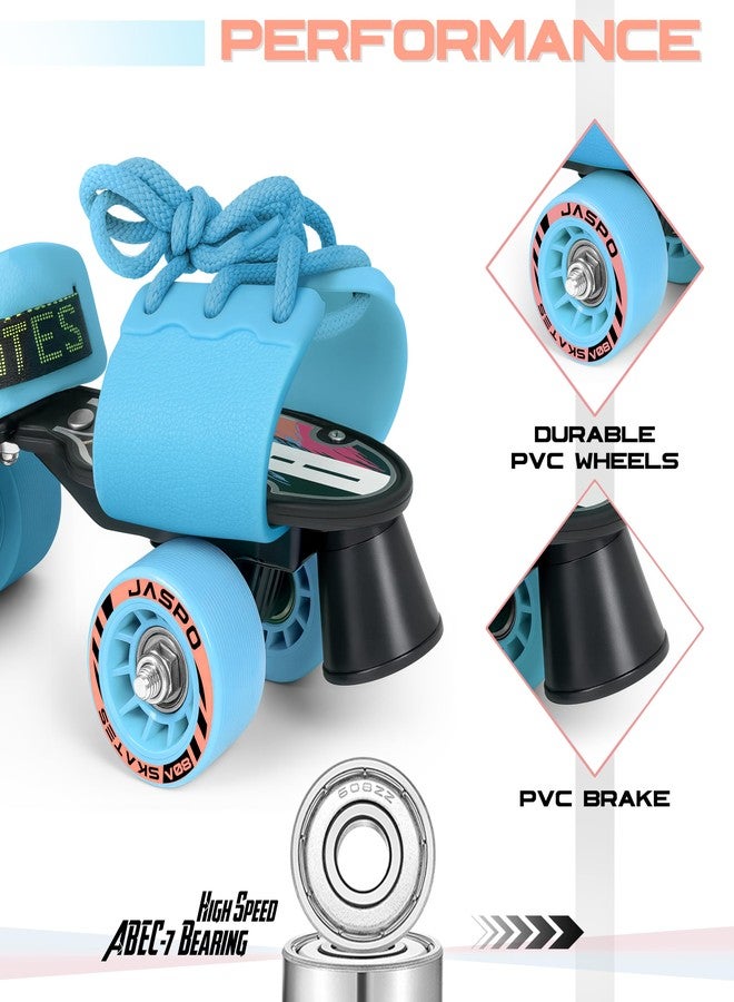 jaspo Kids G-Force Adjustable Senior Roller Skates Outdoor Wheel Blue (6-14 Years Age Group) - Image 4