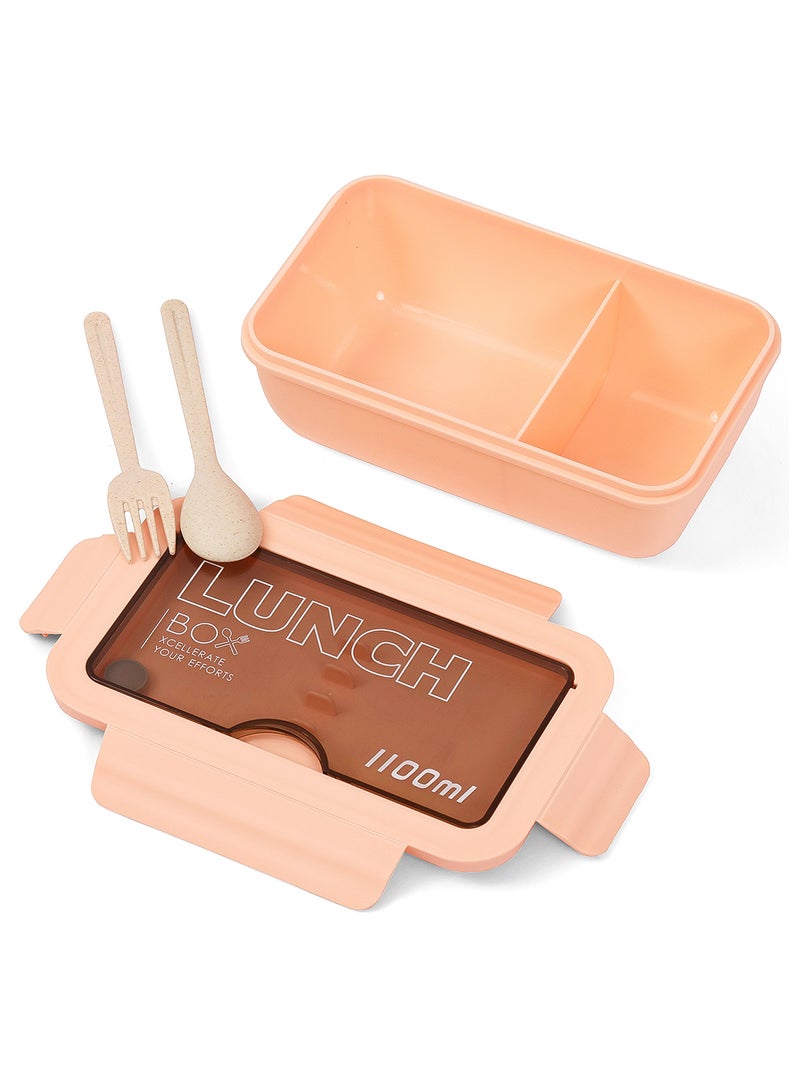 Eazy Kids Lunch Box With BPA Free And Leakproof- Pink - Image 3