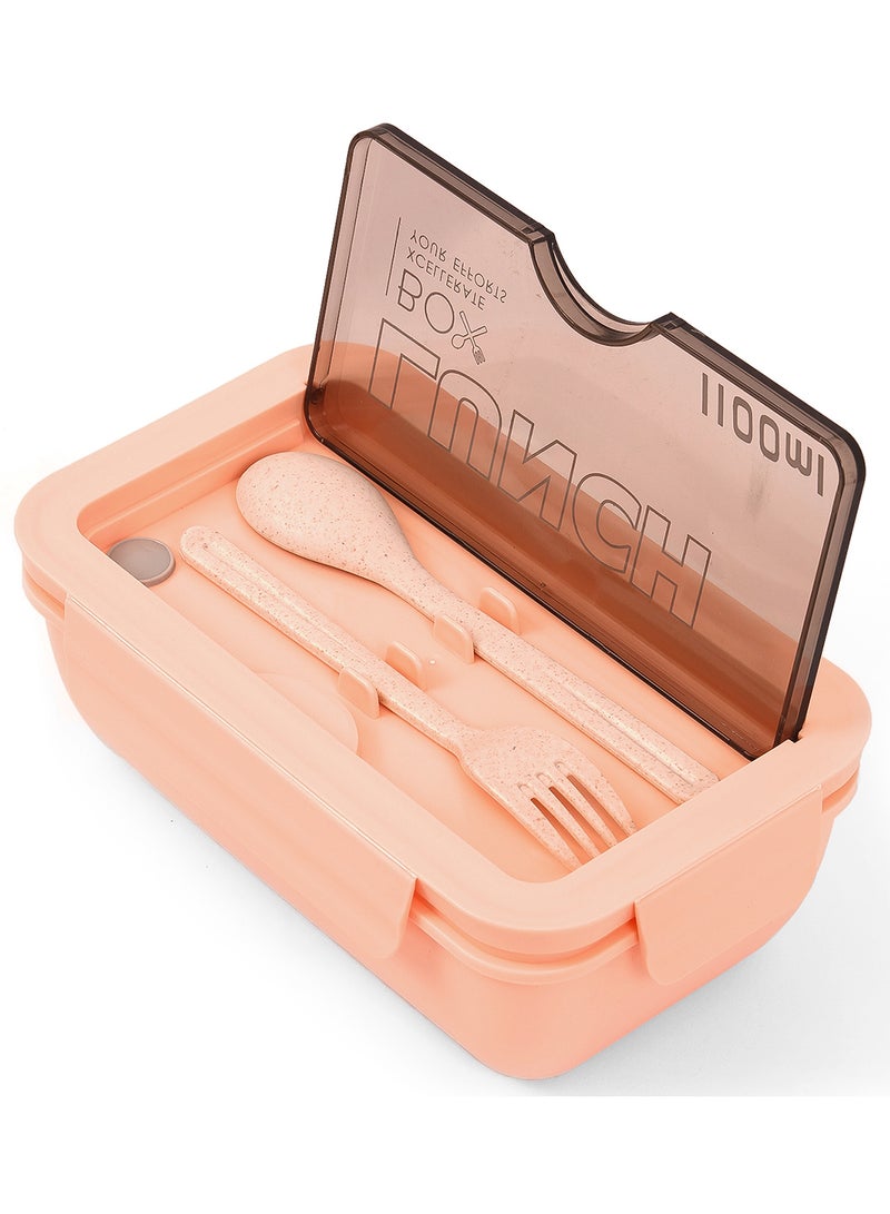Eazy Kids Lunch Box With BPA Free And Leakproof- Pink - Image 2