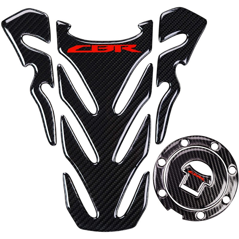 REVSOSTAR Real Carbon Look, Fuel Gas Tank Cap, Protector Pad, Tank Pad Decal Stickers, Tank Protector for CBR600RR 2003-2015 CBR1000RR 2004-2015, 2PCS Per Set - Image 5