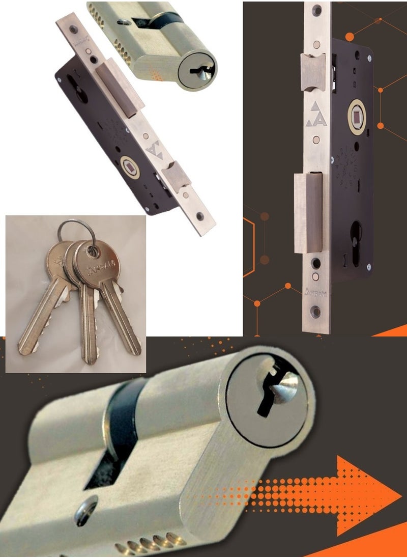 A regular apartment door with 3 keys from AlAhram  - Image 1