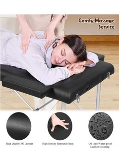 GoldenLike Massage Table Portable Massage Bed Height Adjustable Lash Bed Salon Spa Table with Carry Case & Accessories  - Image 3
