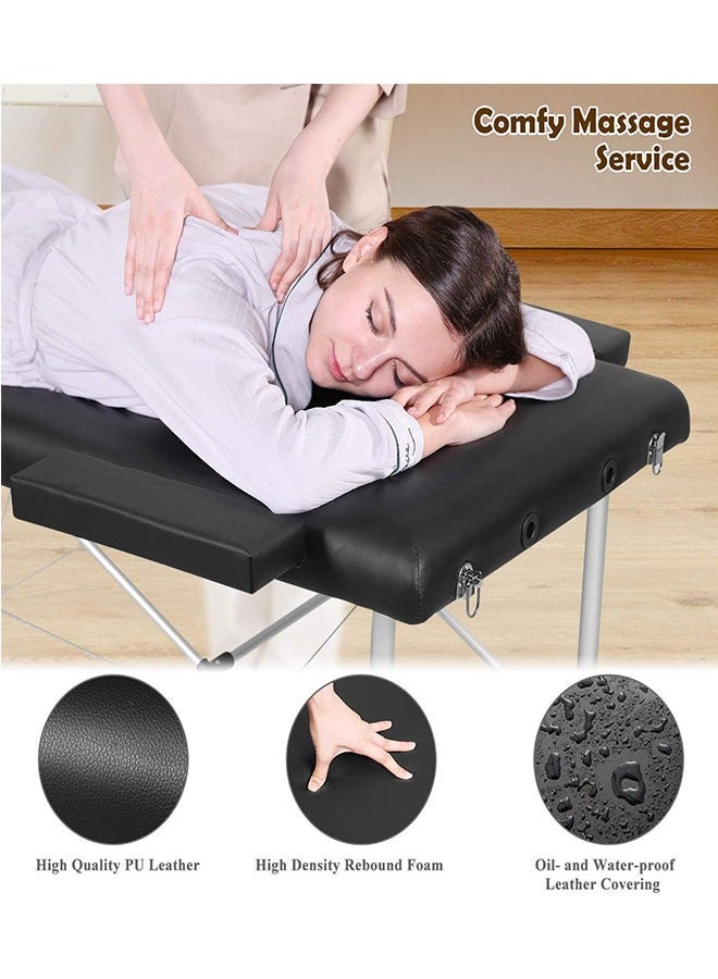 GoldenLike Massage Table Portable Massage Bed Height Adjustable Lash Bed Salon Spa Table with Carry Case & Accessories - Image 3