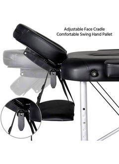 GoldenLike Massage Table Portable Massage Bed Height Adjustable Lash Bed Salon Spa Table with Carry Case & Accessories  - Image 5