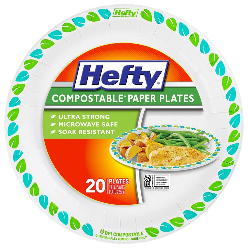 Hefty Compostable 10"" Plate 20ct - Image 1