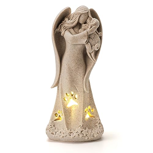 INLOMEM Memorial Gifts for Pet Loss HandSculpted Dog Sympathy Gifts Granite