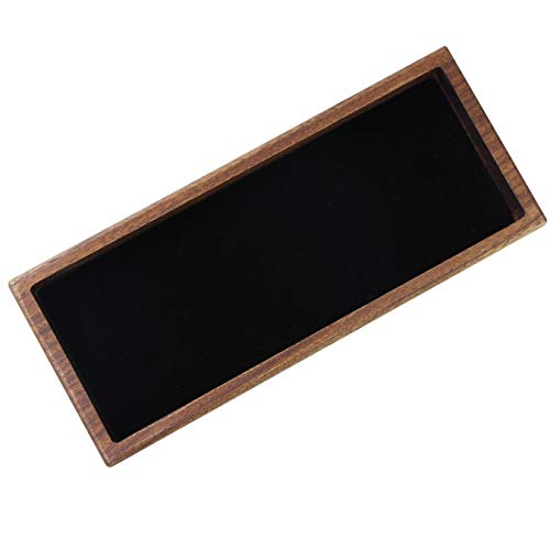aufodara Wood Pen Tray Desktop Office Storage Box Coin Keys Holder - Image 2
