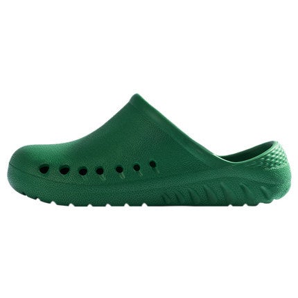 Operating Room Slippers Womens Hospital Bauding Shoes Non-slip Doctor Nurse Hole Shoes Laboratory Special Medical Care Surgical Shoes Green-no loop 