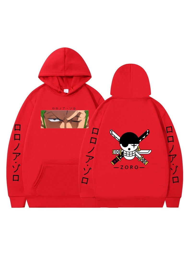 KUYING New One Piece Printed Loose Casual Hooded Sweatshirt  - Image 1