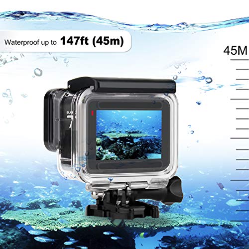 GEPULY Waterproof Case for GoPro Hero 2018/7/6/5 Black - 45M Underwater Protective Dive Housing Shell for Go Pro Hero7 Hero6 Hero5 Camera with Tripod Bracket Accessories - Image 4