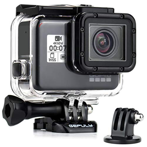 GEPULY Waterproof Case for GoPro Hero 2018/7/6/5 Black - 45M Underwater Protective Dive Housing Shell for Go Pro Hero7 Hero6 Hero5 Camera with Tripod Bracket Accessories - Image 1